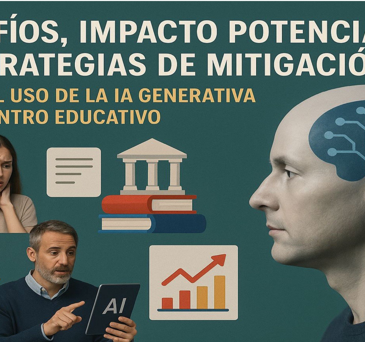 Desafíos, impacto potencial y estrategias de mitigación sobre el uso de la IA generativa en un centro educativo