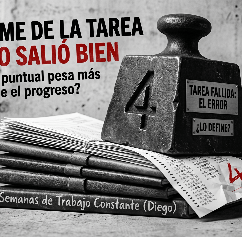 El síndrome de la tarea que no salió bien: ¿un fallo puntual pesa más que semanas de trabajo constante?
